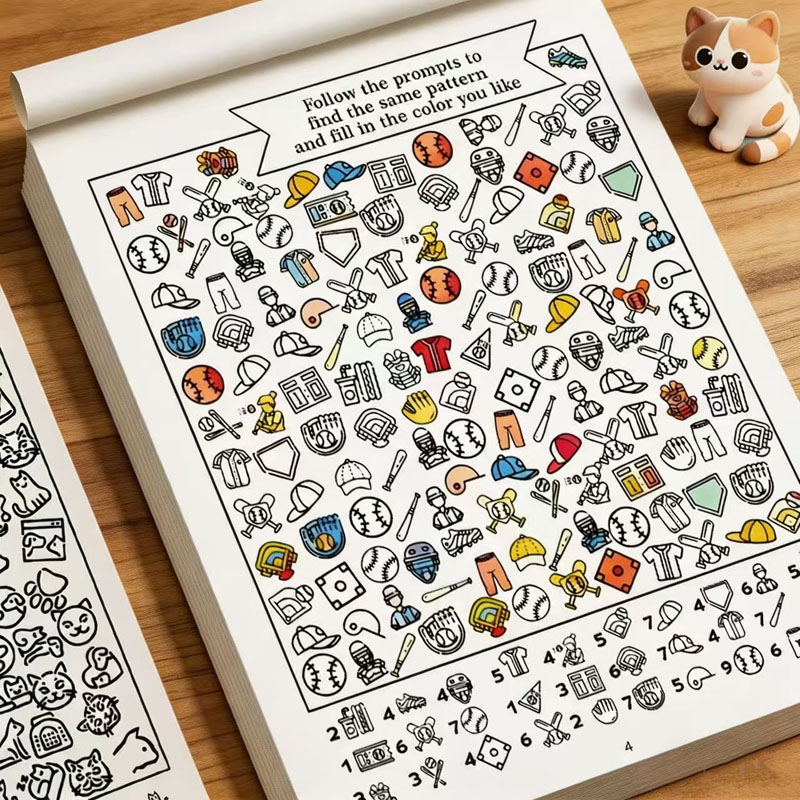 Kids Education Activities - 32-seitiges Such- und Finden-Aktivitätsbuch | Such-