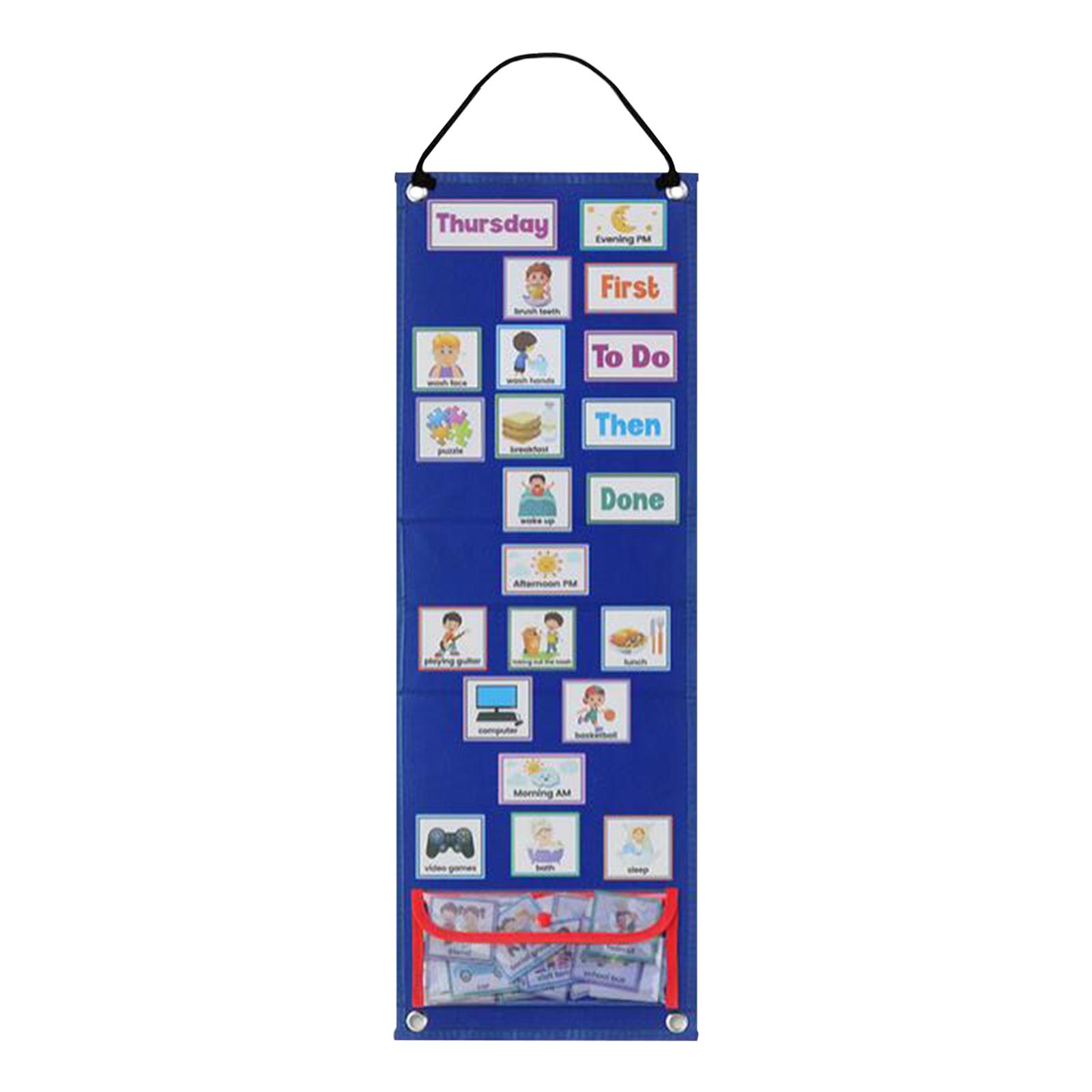 Kids Education Planner - Visuelle Tagesplan-Karten für Kinder, visuelles Verhaltensplanungswerkzeug,