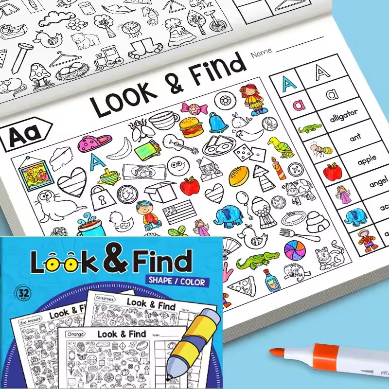 Kids Education And You - Look And Find Malbuch für Kleinkinder,