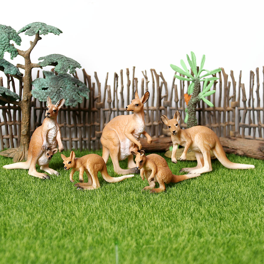 Kangaroo Kids Education - Realistisches Känguru-Spielset mit Joey Figure Wildlife