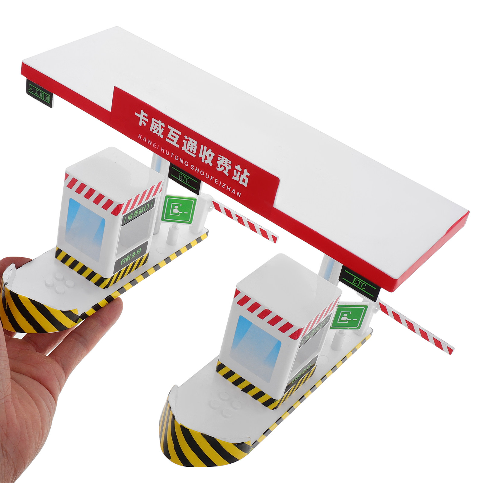 Kids Education And You - Plastik-Mautstation-Spielset mit Autobahn-Thema, realistisches Design für