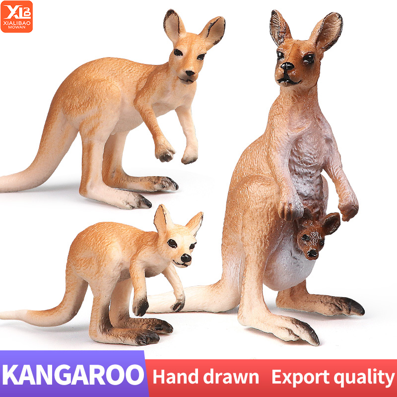 Kangaroo Kids Education - Neues Wildlife World Känguru-Set, solide Simulation,