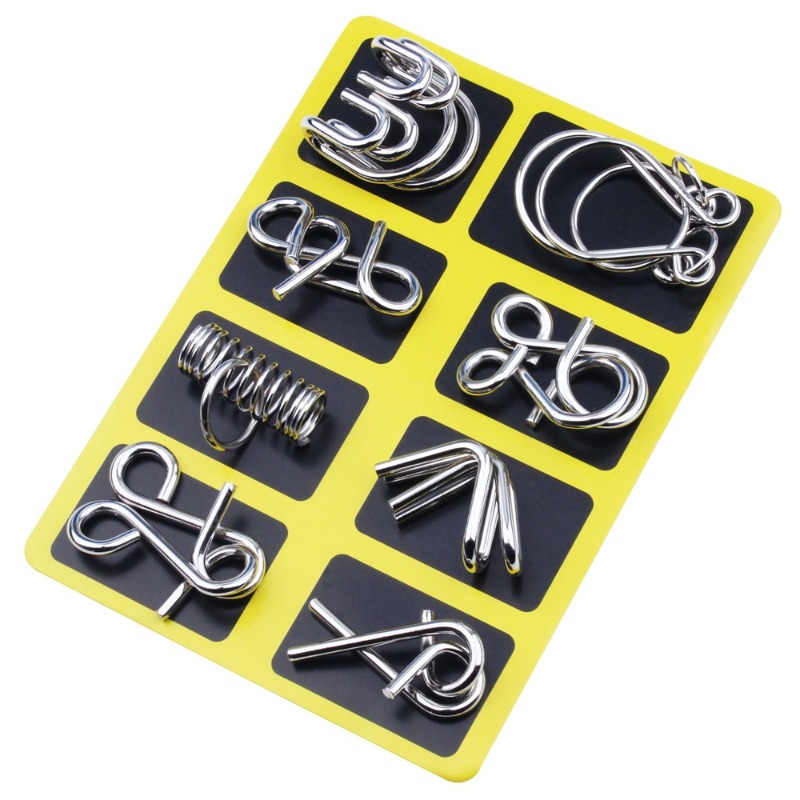 8-teiliges Metall-Puzzle-Set,  – Game Educational For Kids Free Bewertung und Preis