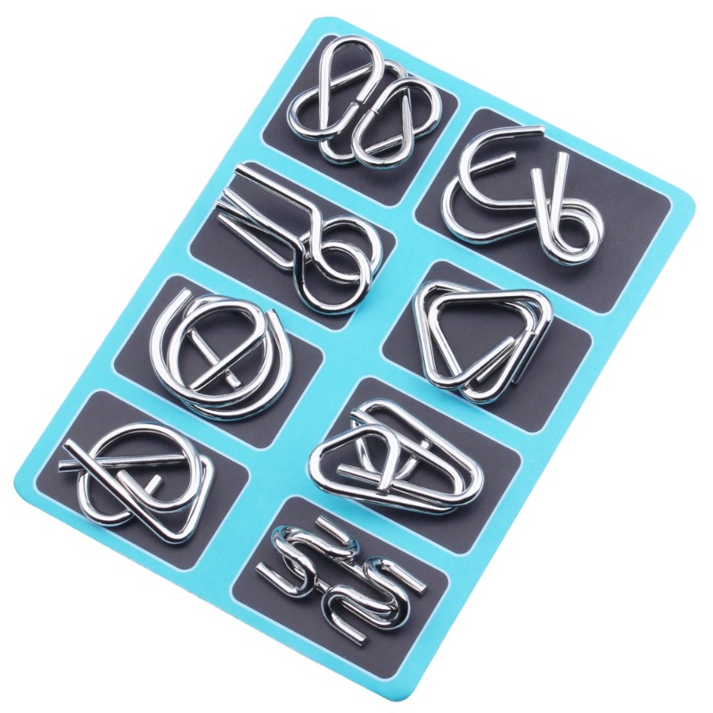 8-teiliges Metall-Puzzle-Set,  – Game Educational For Kids Free Bewertung und Preis