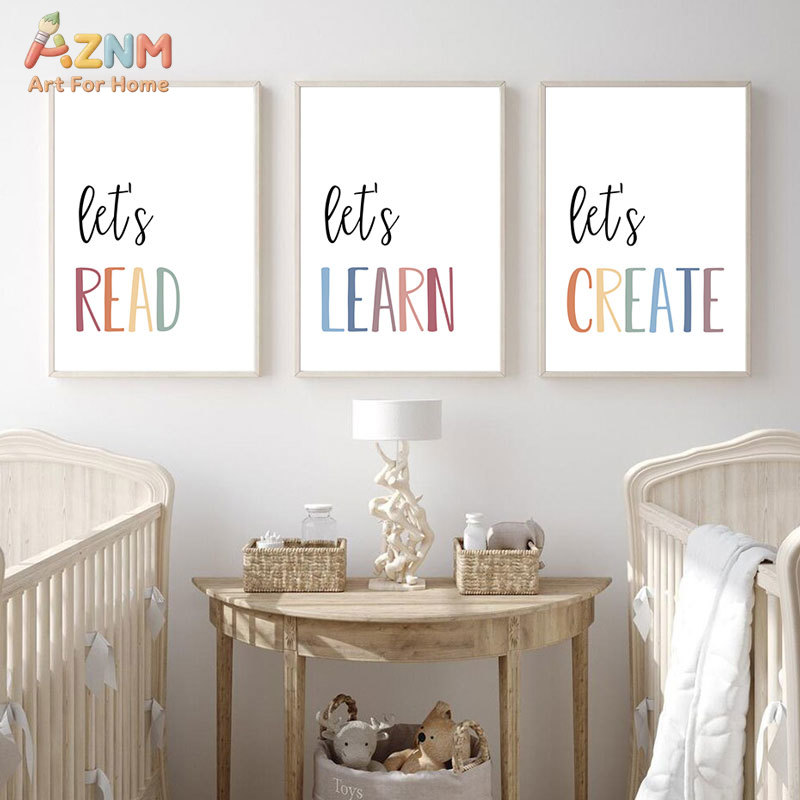 AZNM Let's Read Learn Create L – Kids Education Quote Bewertung und Preis