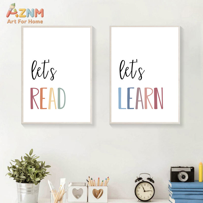 AZNM Let's Read Learn Create L – Kids Education Quote Bewertung und Preis