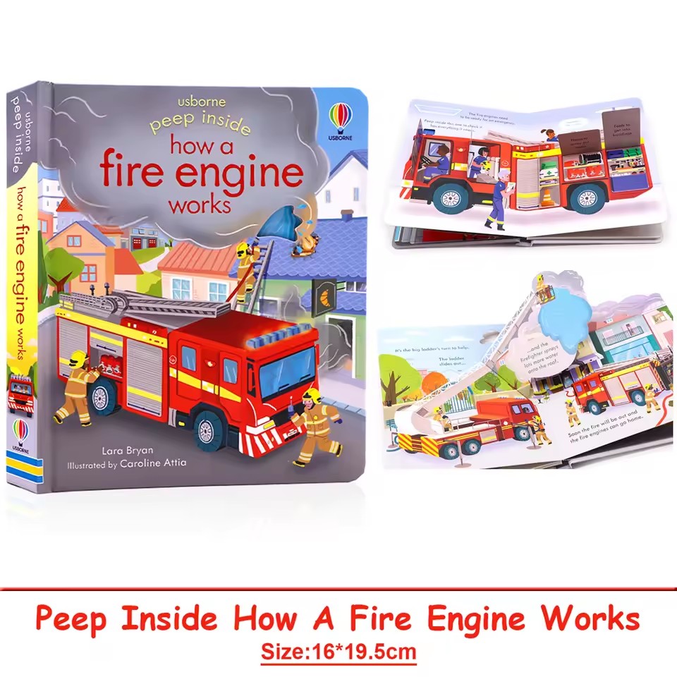 Usborne Peep Inside How A Fire – Kids Education And You Bewertung und Preis