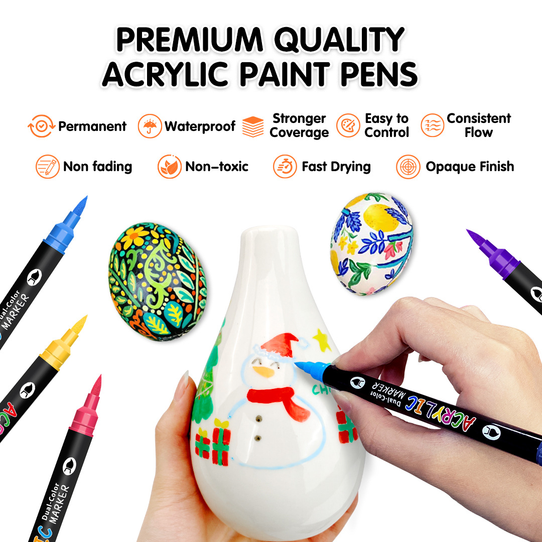Acrylfarbe Marker Dual Tip 24/ – Kids Education Tips Bewertung und Preis