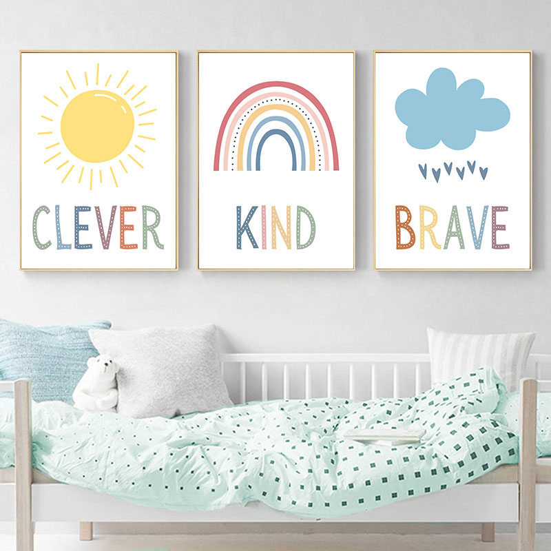 Niedlicher Sonnen-Regenbogen-W – Kids Education Quote Bewertung und Preis