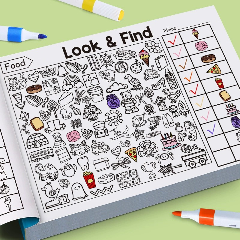 Look And Find Malbuch für Klei – Kids Education And You Bewertung und Preis