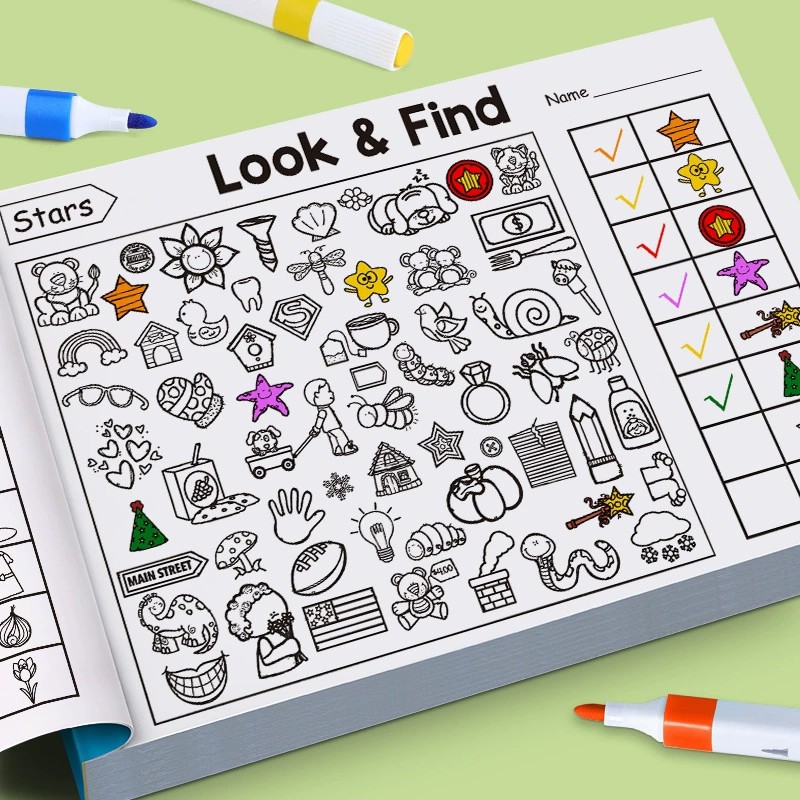 Look And Find Malbuch für Klei – Kids Education And You Bewertung und Preis