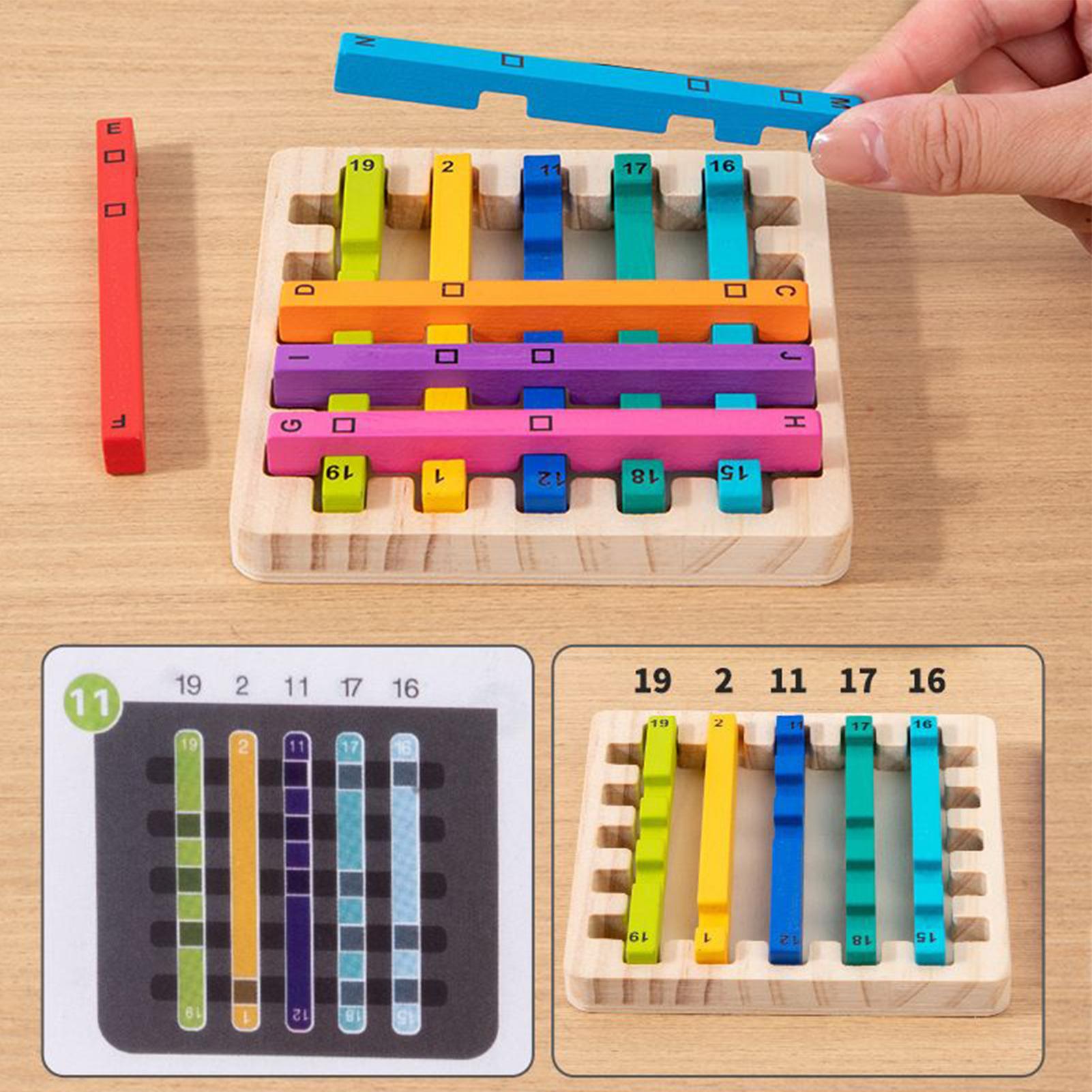 Regenbogen-Stick-Stapelspielze – Kids Education Activities Bewertung und Preis