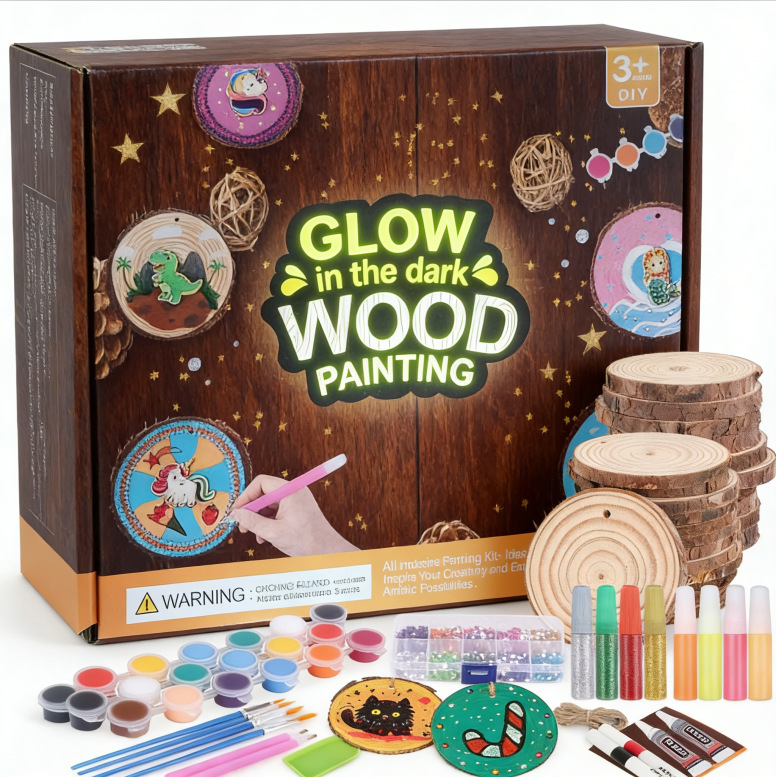 Kinder Leuchtende Holzmalerei- – Kids Education Activities Bewertung und Preis