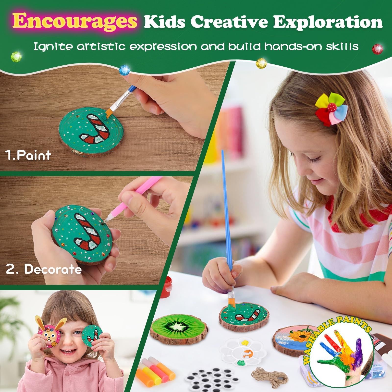 Kinder Leuchtende Holzmalerei- – Kids Education Activities Bewertung und Preis
