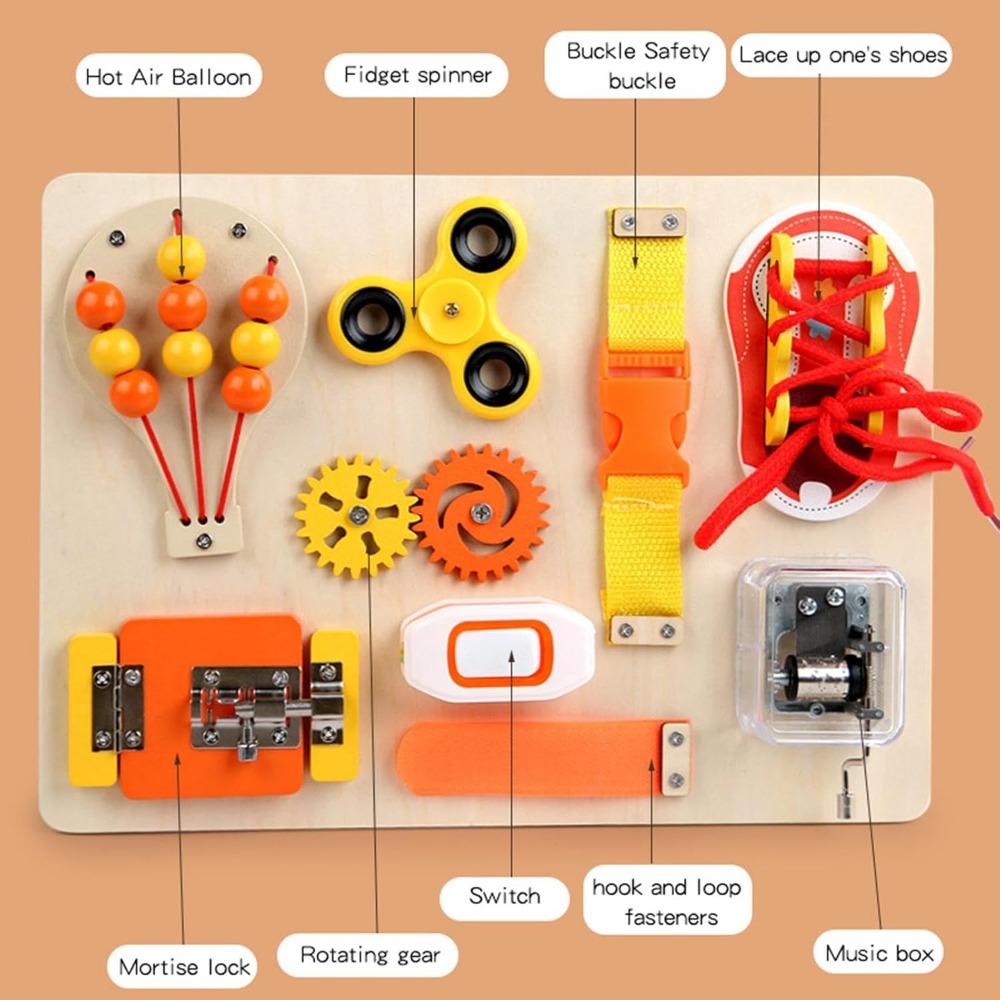 Montessori Holz-Busy-Board Spi – Kids Education Gift Bewertung und Preis