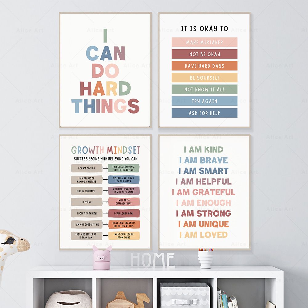 Affirmations-Poster für Kinder – Kids Education Quote Bewertung und Preis