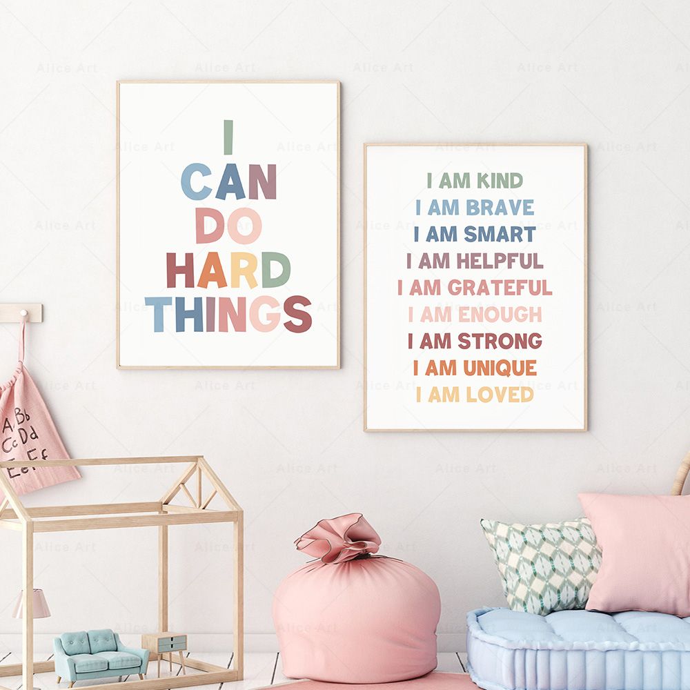 Affirmations-Poster für Kinder – Kids Education Quote Bewertung und Preis