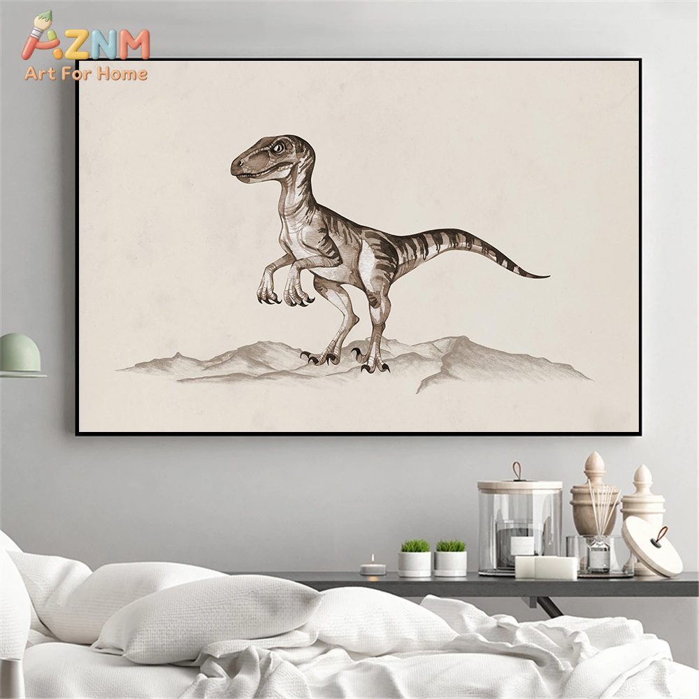 AZNM Aquarell-Dinosaurier-Lein – Kids Education Quote Bewertung und Preis