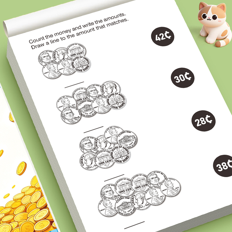 Vorschulkinder Geldzählen-Arbe – Kids Education Activities Bewertung und Preis